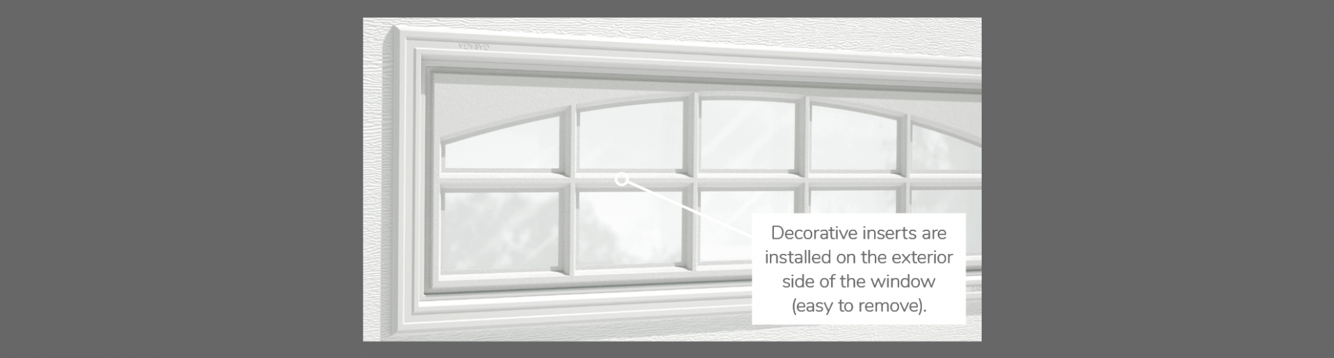 Cascade Decorative Insert, 40" x 13", available for door R-16
