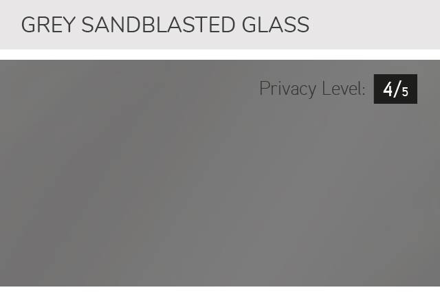 Grey Sandblasted glass