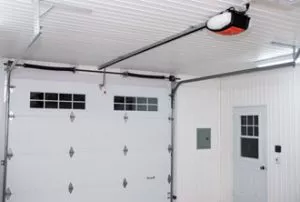 Garage door and garage door opener